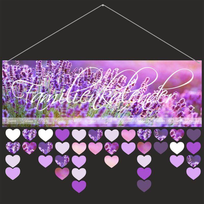 Familienkalender - Lavendel